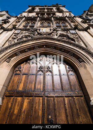 Door, Brasenose College, University of Oxford, Oxford, Oxfordshire, England, UK, GB. Stock Photo