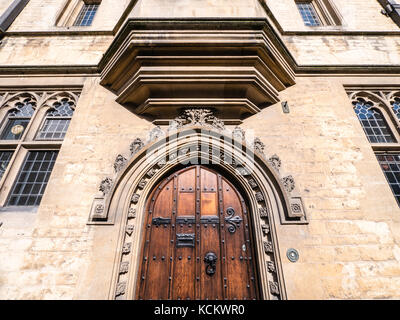 Door, Brasenose College, University of Oxford, Oxford, Oxfordshire, England Stock Photo