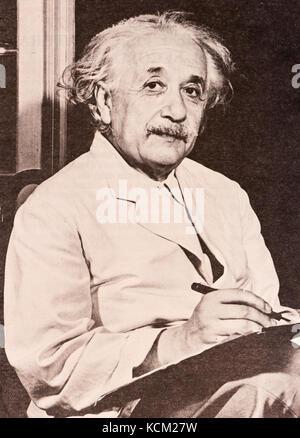 Portrait of philosopher and scientist Albert Einstein Stock Photo