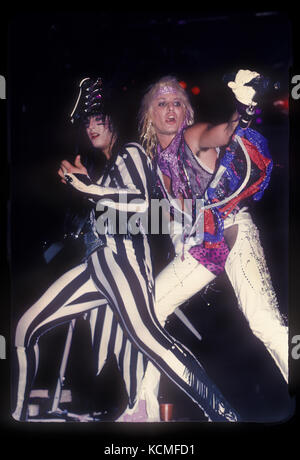 Motley Crue performing live on the Theater Of Pain Tour at The