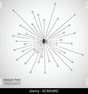 Geometric Abstract Background With Connected Line And Dots. Stock Vector