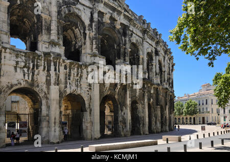 Amphitheater, Nîmes, France Stock Photo