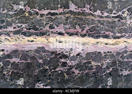 Patterned natural of dark gray marble pattern  texture. Stock Photo