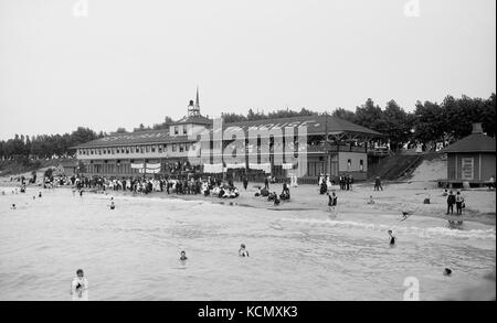 Euclid Beach Park   Bath House Stock Photo