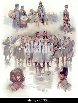 Bulgarian soldiers of the Balkan Wars Stock Photo