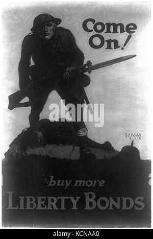 Come on! Buy more Liberty Bonds LCCN2003652828 Stock Photo