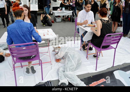 L269 Animals rights activists protest violences made to animals and ask ...