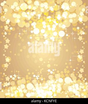 Gold background, vector template Stock Vector
