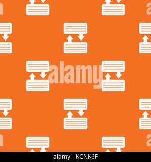 Infographic blocks with arrows pattern seamless Stock Vector