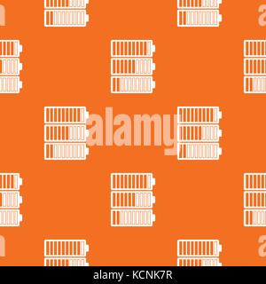 Battery indicators pattern seamless Stock Vector