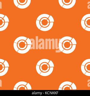 Pie chart for infographic pattern seamless Stock Vector