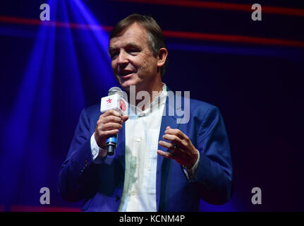 Mumbai, India. 05th Oct, 2017. Chris Anderson (Head of TED) present at the TEDTalks India launch event at hotel Taj Lands End, Bandra in Mumbai. Credit: Azhar Khan/Pacific Press/Alamy Live News Stock Photo