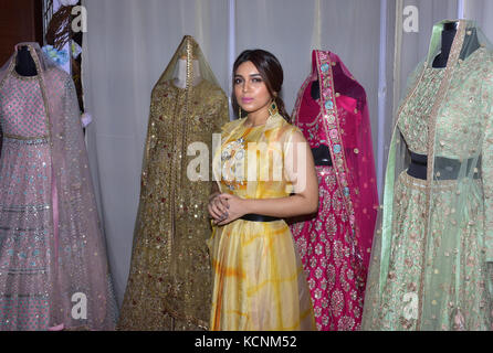 Mumbai, India. 06th Oct, 2017. Bollywood actress Bhumi Pednekar inaugurate Glitter 2017 Wedding & Lifestyle Exhibition at hotel JW Marriott, juhu in Mumbai. Credit: Azhar Khan/Pacific Press/Alamy Live News Stock Photo