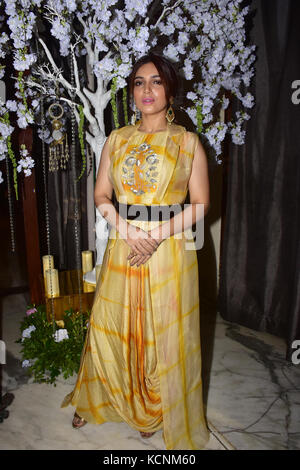 Mumbai, India. 06th Oct, 2017. Bollywood actress Bhumi Pednekar inaugurate Glitter 2017 Wedding & Lifestyle Exhibition at hotel JW Marriott, juhu in Mumbai. Credit: Azhar Khan/Pacific Press/Alamy Live News Stock Photo