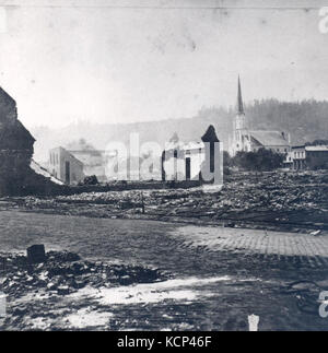Great Fire of 1873 Aftermath Portland, OR Stock Photo