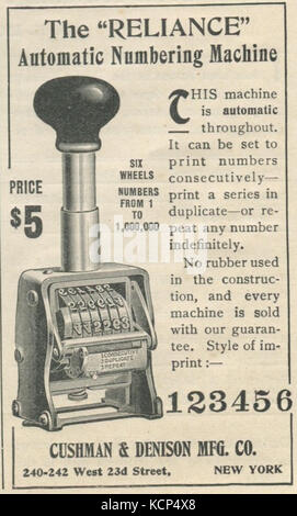 Number Next Machine Automatic numbering tool Stock Photo - Alamy