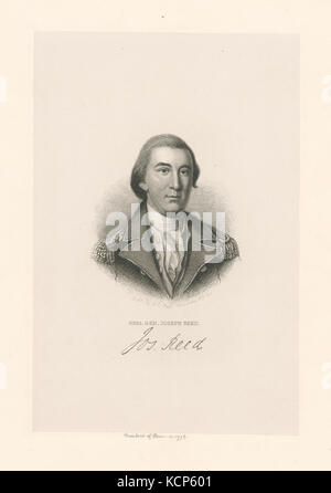 Col. Joseph Reed A portrait of Brigadier General Joseph Reed, an important figure in ...