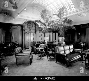 First class smoking room Orama 1911 Stock Photo