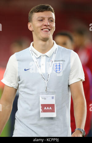 DAEL FRY ENGLAND U21 RIVERSIDE STADIUM MIDDLESBROUGH ENGLAND 06 October 2017 Stock Photo