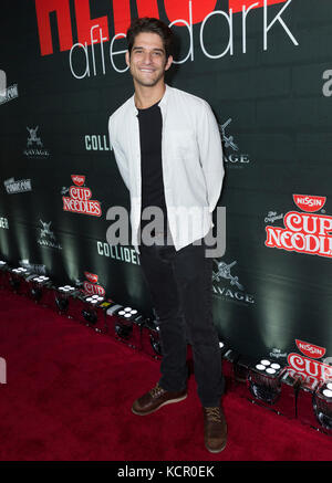 New York, United States. 06th Oct, 2017. Tyler Posey attends the annual Heroes After Dark event at Highline Ballroom as prt of New York Comic Con Credit: lev radin/Alamy Live News Stock Photo