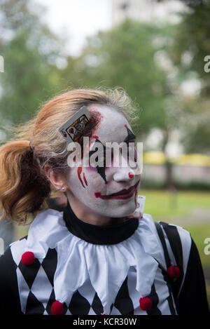 London, UK. 7th Oct, 2017. World Zombie Day. Credit: A.Bennett Credit: andrew bennett/Alamy Live News