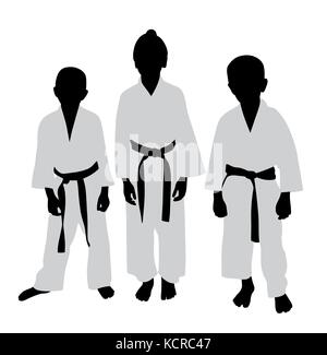 Karate kids Stock Vector