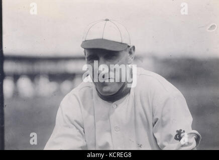 Edward Konetchy (probably). First base, St. Louis Cardinals, 1912 Stock Photo