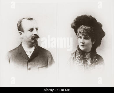 Adolphus Busch and Lilly Anheuser Busch Stock Photo