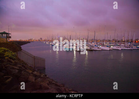 Phillip Island, Melbourne Australia at dusk looking for fairy penguins Stock Photo