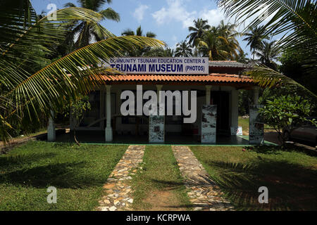 Hikkaduwa Southern Province Sri Lanka Community Tsunami Education Centre and Tsunami Museum Stock Photo