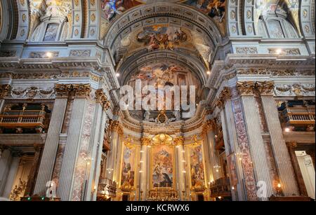 ROME - MAY 12: Beautiful interior from The Church of St. Ignatius of ...