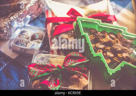 Photograph of some Christmas desert sweet gifts Stock Photo