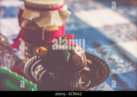 Photograph of some Christmas desert sweet gifts Stock Photo