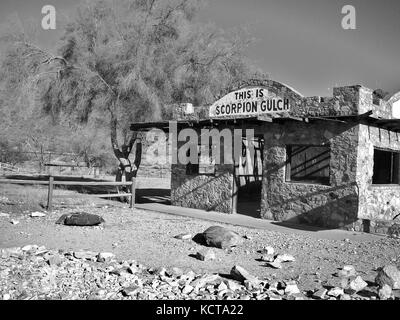 Scorpion gulch at South Mountain Park in Phoenix, Arizona. A tourist destination south of Phoenix, Arizona. Stock Photo