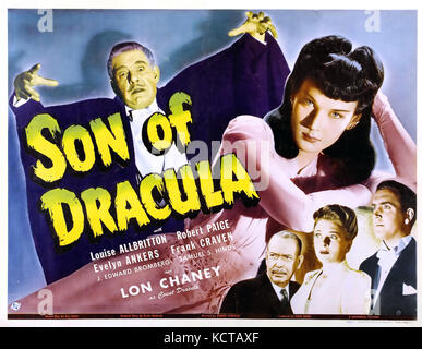 SON OF DRACULA 1943 Universal Pictures horror film with Lon Chaney Jnr and Evelyn Ankers Stock Photo