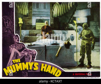 THE MUMMY'S HAND 1940 Universal Studios horror film with Peggy Moran Stock Photo