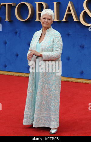 The UK Premiere of 'Victoria & Abdul' held at the Odeon Leicester Square  Featuring: Dame Judi Dench Where: London, United Kingdom When: 05 Sep 2017 Credit: WENN.com Stock Photo