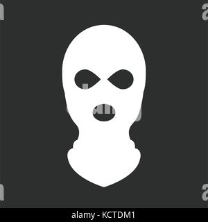 Balaclava or ski mask - symbol of terrorism Stock Vector