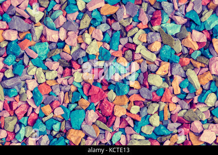 Colorful decorative gravel background. Garden pond gravel backdrop ...