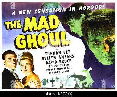 THE MAD GHOUL 1943 Universal Pictures sci-fi film Stock Photo