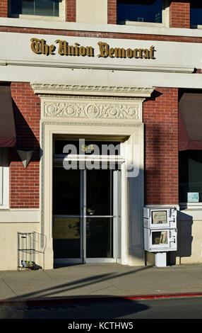 The Union Democrat Newspaper offices. Sonora, California Stock Photo ...