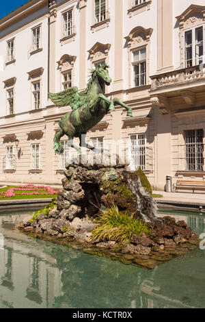 Pegasus sculpture in Mirabell Gardens in Salzburg, Austria Stock Photo