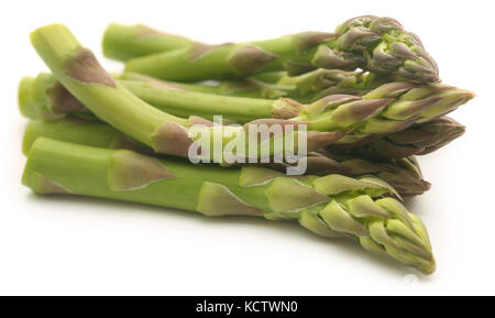 Fresh asparagus over white background Stock Photo