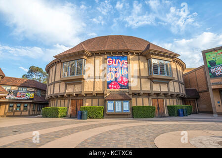 Old Globe Theatre building at Balboa Park. San Diego, California, USA. Stock Photo