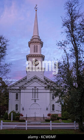 First Congregational Church Falmouth MA USA Stock Photo