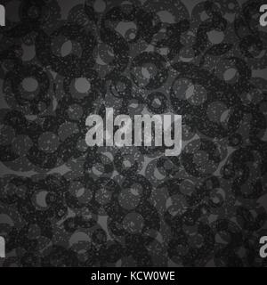 Black grunge background created from cracked circle. Vector. Stock Vector