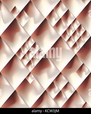 Abstract gold rose metal seamless pattern background. Vector illustration metallic glowing surface geometric ornament. Stock Vector