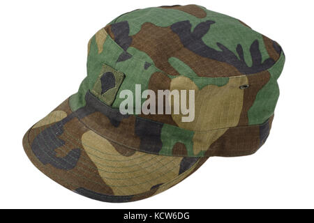 us army patrol cap on a white background Stock Photo - Alamy