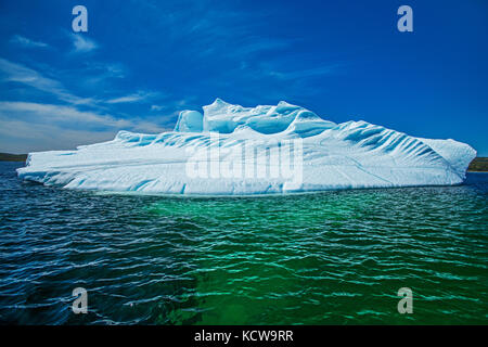 Icebergs in the Atlantic Ocean, St. Anthony, Newfoundland & Labrador, Canada Stock Photo