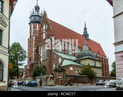 Corpus Christi Basilica in the jewish district of Krakow, Poland, September 16, 2017 Stock Photo